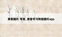 黑客图片 专用_黑客学习教程图片app