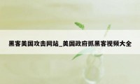 黑客美国攻击网站_美国政府抓黑客视频大全