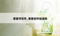 黑客件软件_黑客软件犯法吗