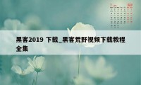 黑客2019 下载_黑客荒野视频下载教程全集