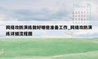 网络攻防演练做好哪些准备工作_网络攻防演练详细流程图