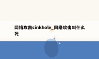 网络攻击sinkhole_网络攻击叫什么死