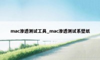 mac渗透测试工具_mac渗透测试系壁纸