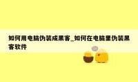 如何用电脑伪装成黑客_如何在电脑里伪装黑客软件