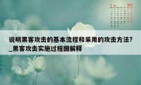 说明黑客攻击的基本流程和采用的攻击方法?_黑客攻击实施过程图解释